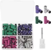120Pcs Small Sanding Bands for Nail Drill, Mini Sanding Bands with 3.1mm Mandrel