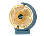 F11 Usb Mini 3-speed Wind Speed Rotating Cooling Small Fan 5-blade Office Desktop Home Portable Cooling Tool