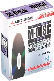 DBR100YMDP3D1 M-DISC Long-Term Storage Blu-Ray Disc, for Single Recording, BD-R,
