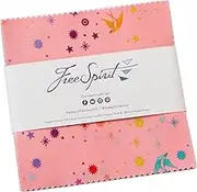 Tula Pink Saturday Stash Fairy Dust Charm Pack 42 5-inch Squares FreeSpirit Fabrics