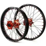 SM Pro/Excel A60 KTM SX/SXF 03-22 21"/19" Black/Orange Wheel Set