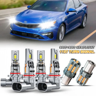 For Kia Optima 2019 2020 Bombillas LED para faros delanteros altos y bajos (for: Kia)