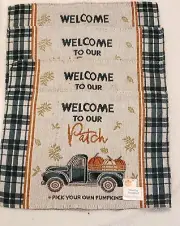Lot Of 4* Welcome To Our Patch With Pumpkins On Pickup Truck* NWT*Free Shipping