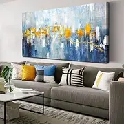 [ZHAOSHOP] Large Wall-Art for Living Room - Abstract Artwork for Walls - Modern Painting Wall Art Ready to Hang Size 29" x 59"