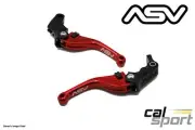 ASV Honda Monkey Z125 2020 F3 Short Red Brake and Clutch Levers