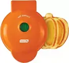 DMWP001OR Mini Maker for Individual Waffles, Hash Browns, Keto Chaffles with Eas