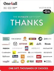 The Ultimate Gift Card for Thanks - Delivered by mail (AU Only)