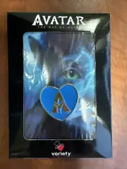 Avatar The Way of Water Variety Childrens Charity Heart Lapel Pin 1" Gold & Blue