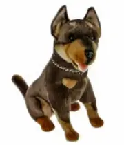 ~❤️~ BOCCHETTA Aust Working Dog BASIL 28cm 11" Sitting KELPIE soft toy BNWT~❤️
