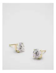 [Mimco] Dia-mim 1 Carat Stud Earrings in Gold