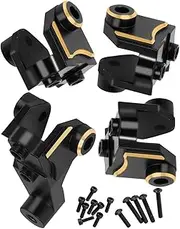 hopsupRC Brass Link Mounts Panhard Mount Suspension Links Axle Mounting Kit Upgrades Part for 1/10 TRX4,TRX6,Brass Frontand Rear Suspension Links Hops Up,Black