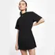 NIKE 洋裝 NSW ESS DRESS 黑白小勾 長版 短袖 運動 連身裙 女 (布魯克林) CJ2243-010