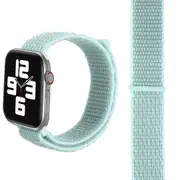 For Apple Watch SE,44-mm Case,Nylon Watch Band,Fastener,Mint Green