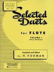 Selected Duets for Flute Volume 1 Easy to Medium Ensemble Collection 004470920