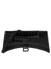 Balenciaga Hourglass Sling Back Shoulder Bag in Black