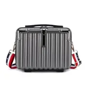 Mini Suitcase Hard Shell Makeup Bag Travel Cosmetic Case Portable Makeup Lugg...