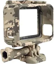 Binxind Protective Housing Case for Hero 5 Outdoor Camouflage Standard Border Frame for Go Pro Hero 5 Case for Accessories, Grey camo