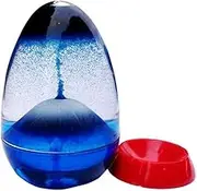 MMIAOO Volcano Eruptions Liquid Hourglass Timers Liquid Motion Bubble Drip Oil Hourglass Timer Liquid Motion Bubbler Timer Desktop Ornament (Blue)