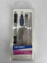 NEW Geoset Staedtler Geometry Set 8 Piece Superior Instruments Made in GERMANY