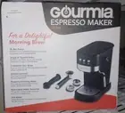 Gourmia 15 Bar Espresso Maker with Powerful Frothing Wand – Black: 1500W,