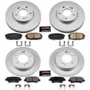 PowerStop Disc Brake Kit - Front and Rear - Fits Kia Soul 2014-2016 Z17 COATED B (for: Kia)
