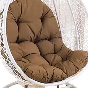 Hanging Egg Chair Cushion Only, Outdoor Thick Swing Egg Chair Replacement, Large Garden Hammock Chair Cushion, Garden Swing Cushion Replacement Indoor and Outdoor Bedroom Patio (Size : Taupe)