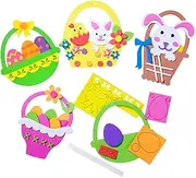 Generic 4pcs Easter Cartoon Basket Eggs Fidget Cardboard Eggs Craft Kits Boys Craft Kits Craft Kits for Egg Basket Egg DIY