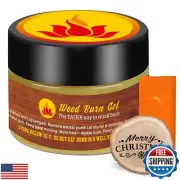 1DFAUL Wooden Burning Paste, 4 OZ Wood Burn Gel with Silicone Squeegee for Cr