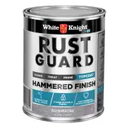 White Knight Rust Guard Gloss Gunmetal Hammered Finished Paint - 1L