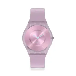 【SWATCH】SKIN超薄 手錶SWEET PINK薰衣草(34mm) 瑞士錶 SS08V100-S14