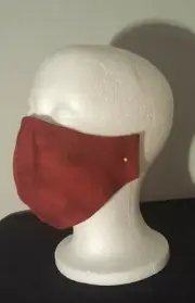 Maroon Protective Reusable Adult Face Mask 100% Cotton