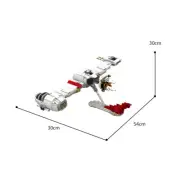 V-4X-D Ski Speeder 1492 Pieces MOC from Alternate Build of 21309 Saturn V