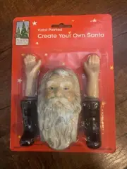 Porcelain Santa Head, Arms, and Boots “Create Your Own Santa” Christmas Craft