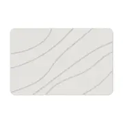New Oriental Hard Diatomite Bath Mat (Lines) 60x39CM Quick Absorption Anti-Bacterial - Off White