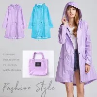 在飛比找Yahoo!奇摩拍賣優惠-成人雨衣 輕便雨衣 前開式連身雨衣 風衣式雨衣 風衣雨衣 2