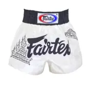 Thai Shorts Fairtex Muay Boxing Mma Kick Satin Kickboxing Fight Tiger White Adul