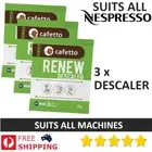 3x Coffee Machine Espresso Descaling -Cleaning Powder (Breville, Miele, Sunbeam)