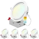 Luxrite 6 Inch Gimbal LED Recessed Light 5 CCT Selectable 1400LM Dimmable 4-Pack