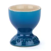 Le Creuset Egg Cups Holders Marseille Set Of 2 Blue Stoneware New