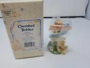 Enesco Cherished Teddies TOWN TATTLER Signage Figurine CRT109 1995