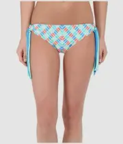 $46 Next Womens Green Blue Printed Go With The Flow Bikini Bottom Size S
