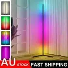 Modern Bright LED Corner Floor Lamp - Smart App Control RGB Color Changing Stand
