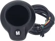 Electric Cycle LCD Display, Multifunctional Electric Cycle Computer with Speed Mileage, 6 Wire Connection ABS Housing for Cycles Scooters