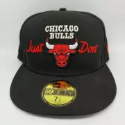 Chicago Bulls x Just Don 7 1/2 59Fifty New Era Hat Fitted Cap Men Michael Jordan