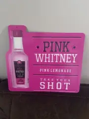 Pink Whitney Vodka Tin Sign Tacker New Amsterdam Barstool Sports NEW Hockey