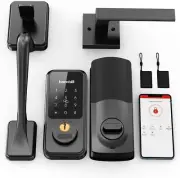 Keyless Entry Door Lock with Handle Smart Front Door Lock Set, Electronic Keypad