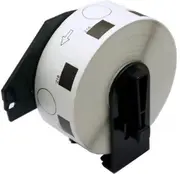 Brother DK-11218 Black Text on White Thermal (24mm) Diameter Die-Cut Paper Compatible Label Roll 1000/roll