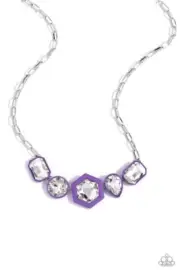 Paparazzi Evolving Elegance Purple Necklace