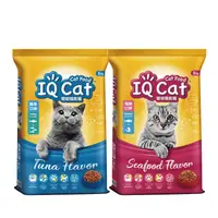 在飛比找生活市集優惠-【IQ CAT】聰明貓乾糧5KG (鮪魚/海鮮) 貓飼料