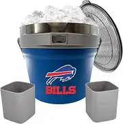 The Memory Company 7.2L Double Wall, Vacuum Insulated Ice/Beverage Bucket, Buffalo Bills